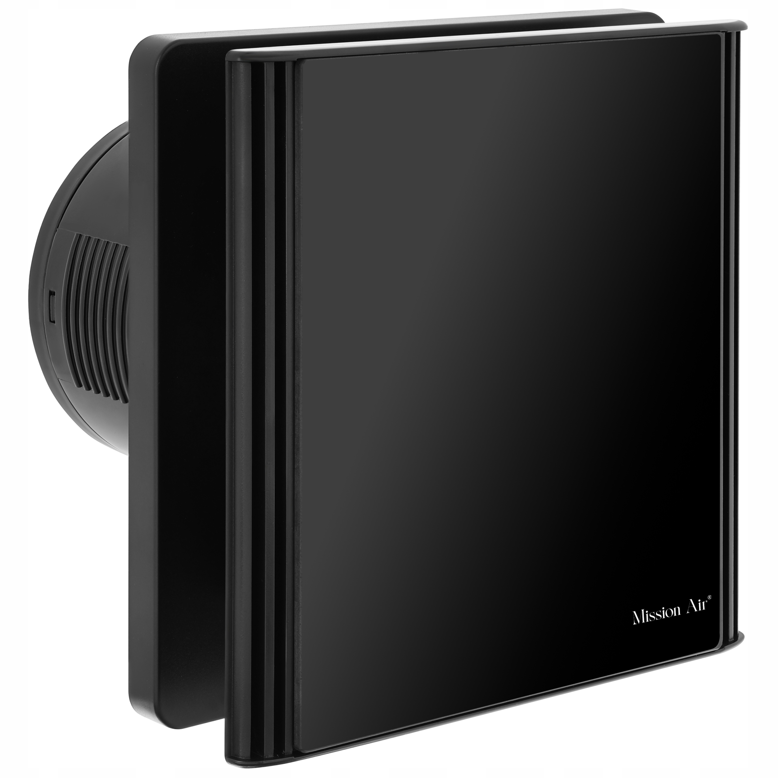 Koupelnový Ventilátor Mission Air Edge 100 S Černý Moderní Tichá Klapka
