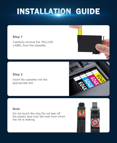 HALLOLUX 604 XL Tusze Kompatybilne Epson XP 2205 3200 4200 WF 2930 10 Sztuk — miniatura 6