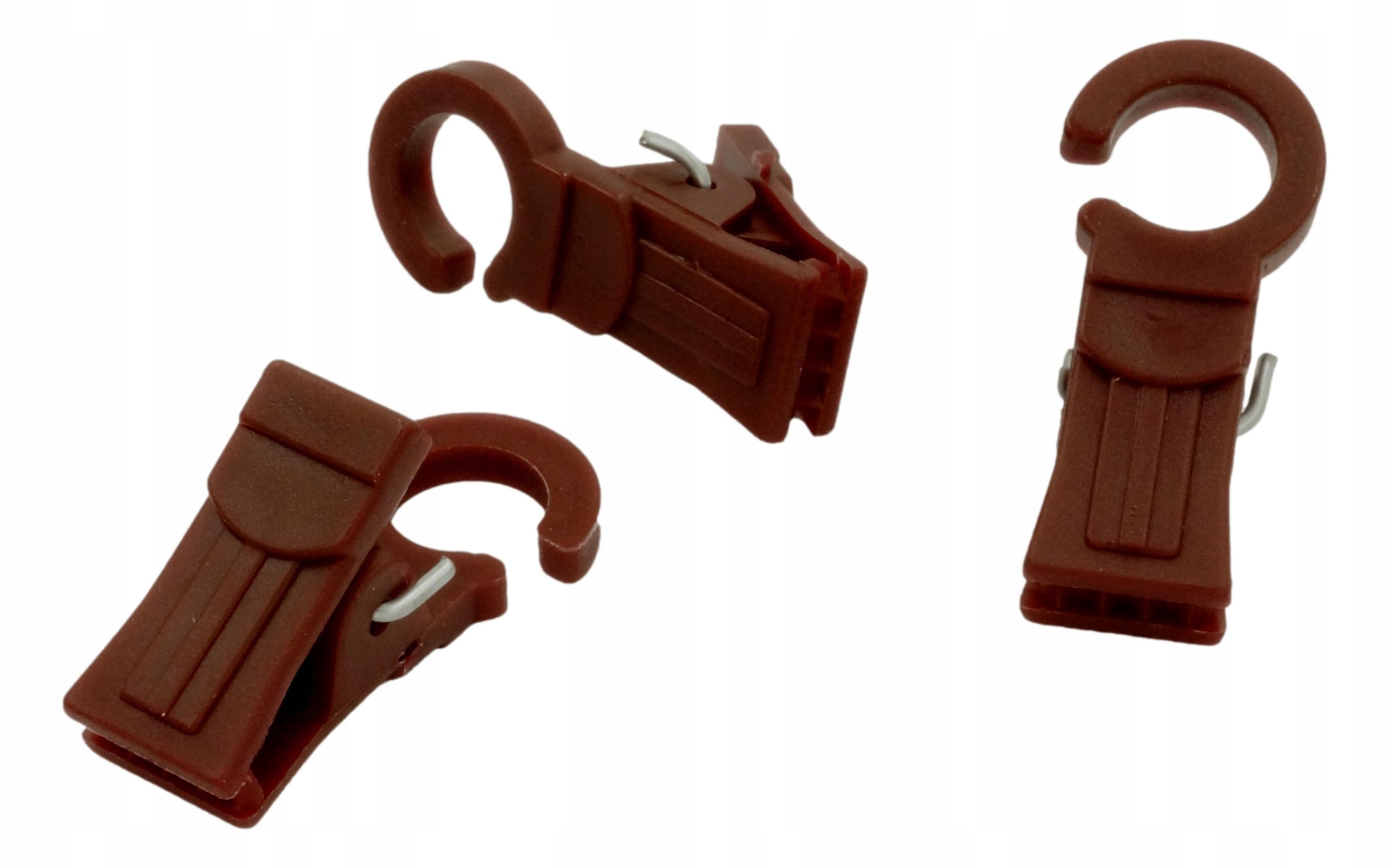 

Żabki do karniszy kółek drewnianych Mahoń 20SZT