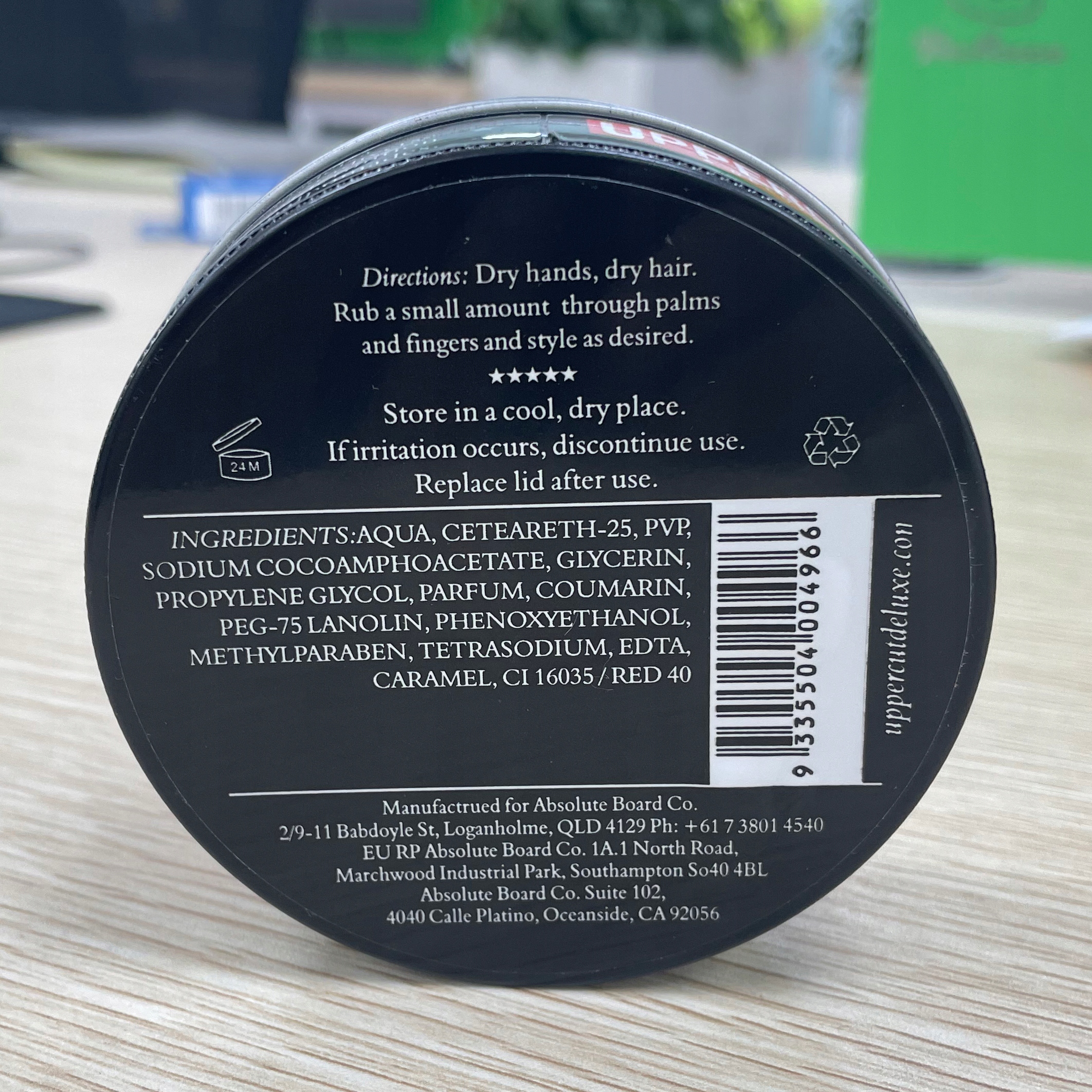 Pomada UPPERCUT DELUXE Matte czerwona 100g Kod producenta 5J104