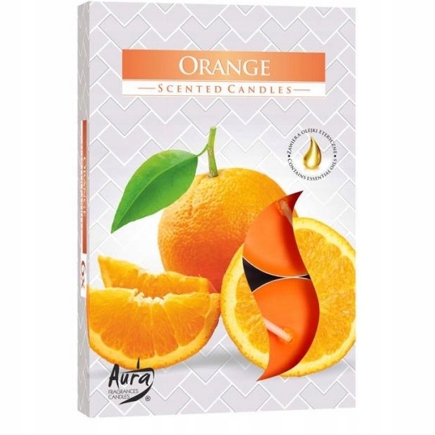 

Aura Podgrzewacze Tea Lights Orange 6szt