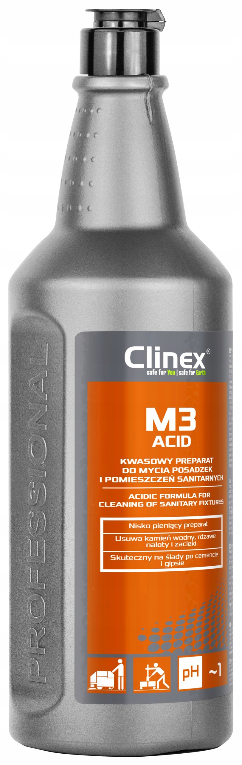 

Clinex M3 Acid Płyn Do Posadzek Podłóg Sanit. 1L