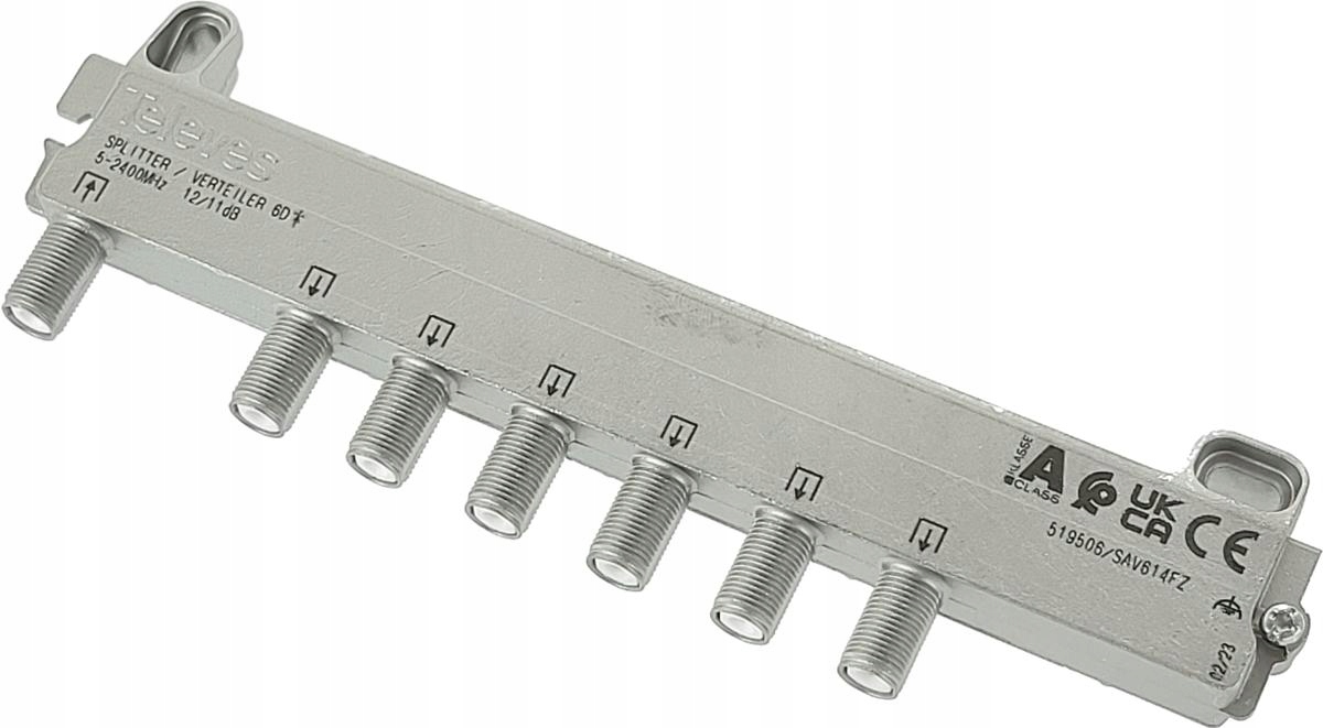 Rozbočovač 5-2400 MHz 1 vstup, 6 výstupů, Televes 5-2400 MHz Kvalita