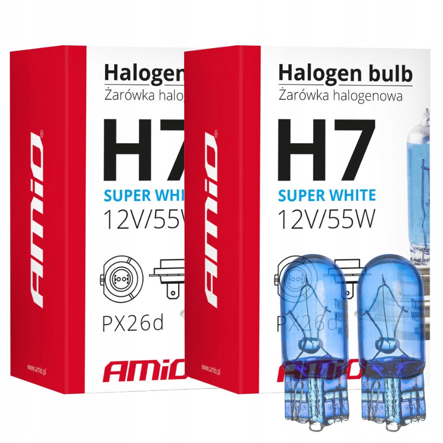 

Białe żarówki H7 White Xenon Efekt W5W