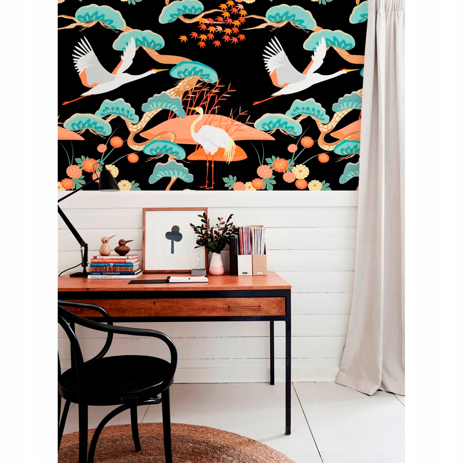 

Foto tapeta samoprzylepna Ptaki i drzewa 250x250cm
