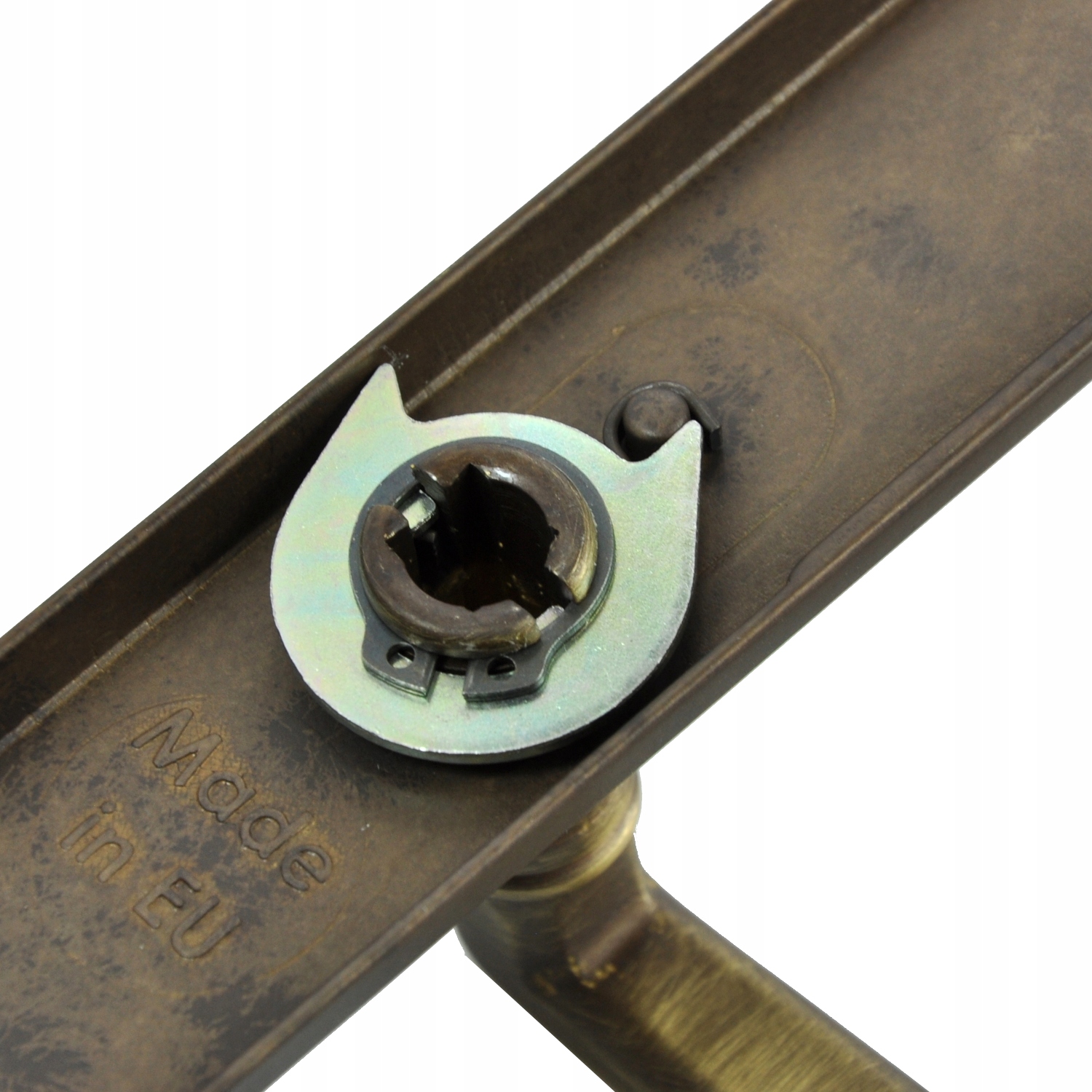 KLAMKA DRZWIOWA MOSIĘŻNA PATYNOWANA 72 mm WKŁAD Kolor patyna