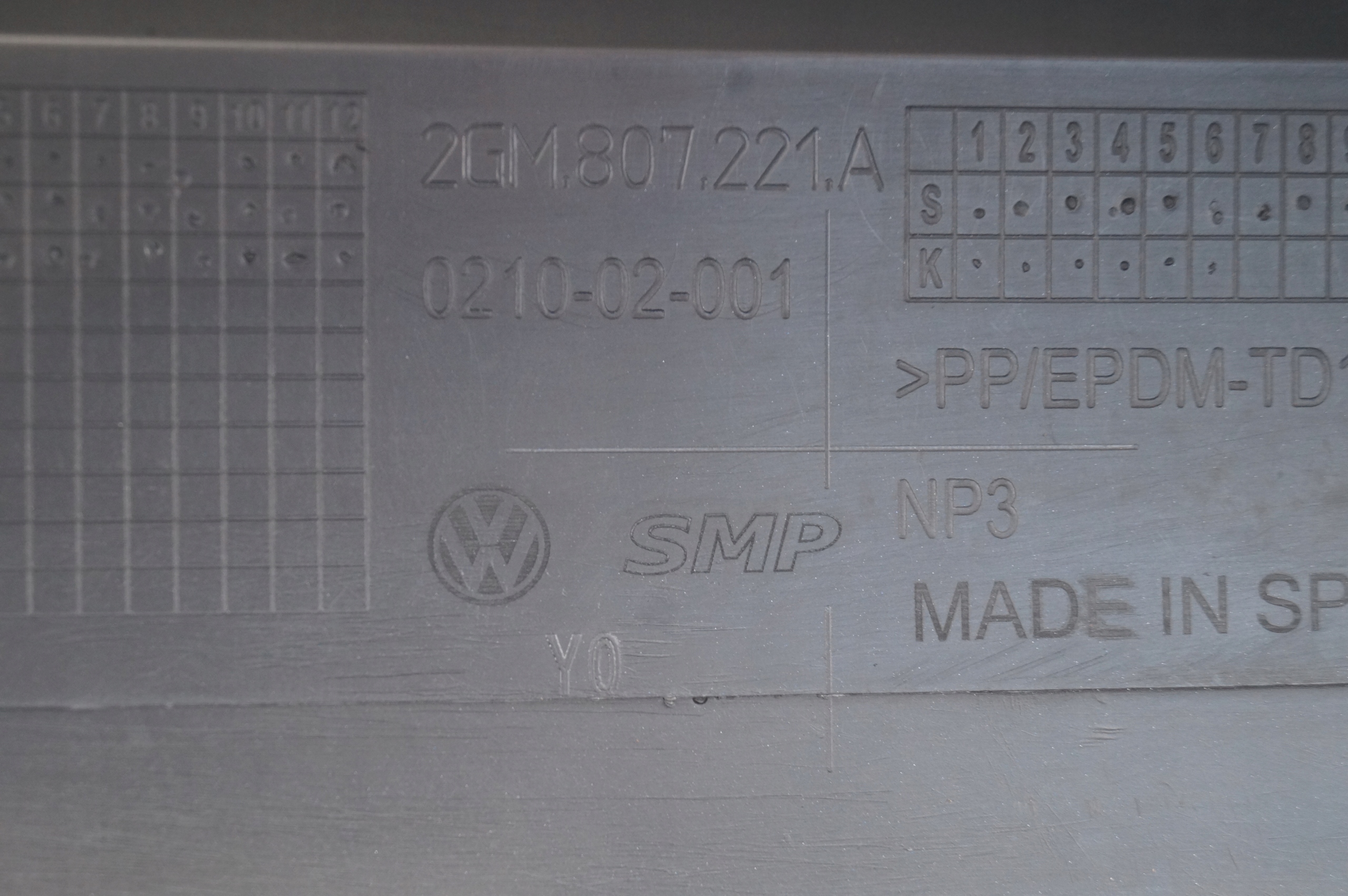 Stoßstange vorne vorne VW T-CROSS 18-22 2GM807221A