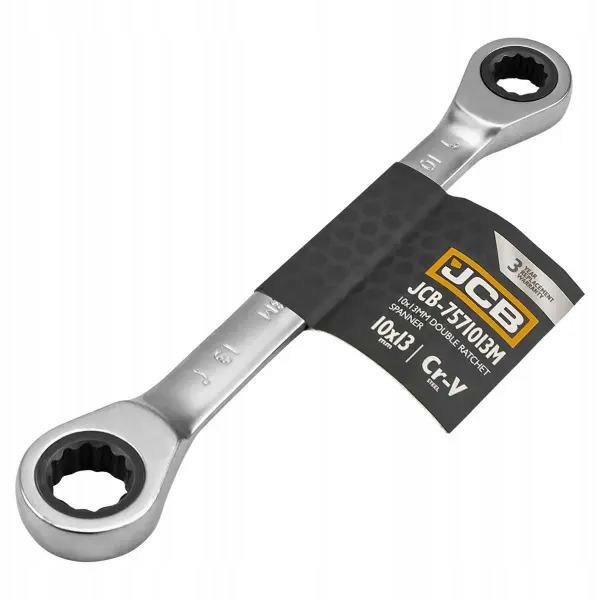 Klucz oczkowy dwustronny z grzechotką 10x13mm