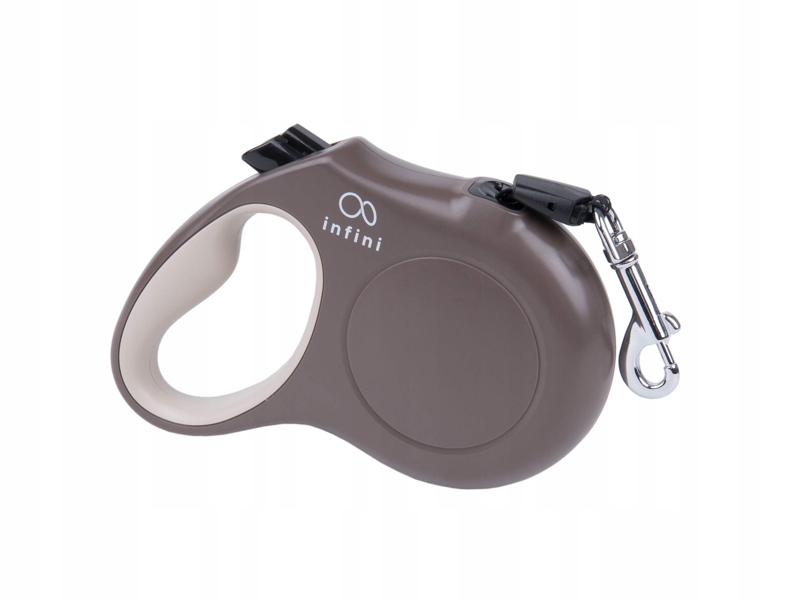 

infini Smycz automatyczna Freedom L 25kg Brązowa