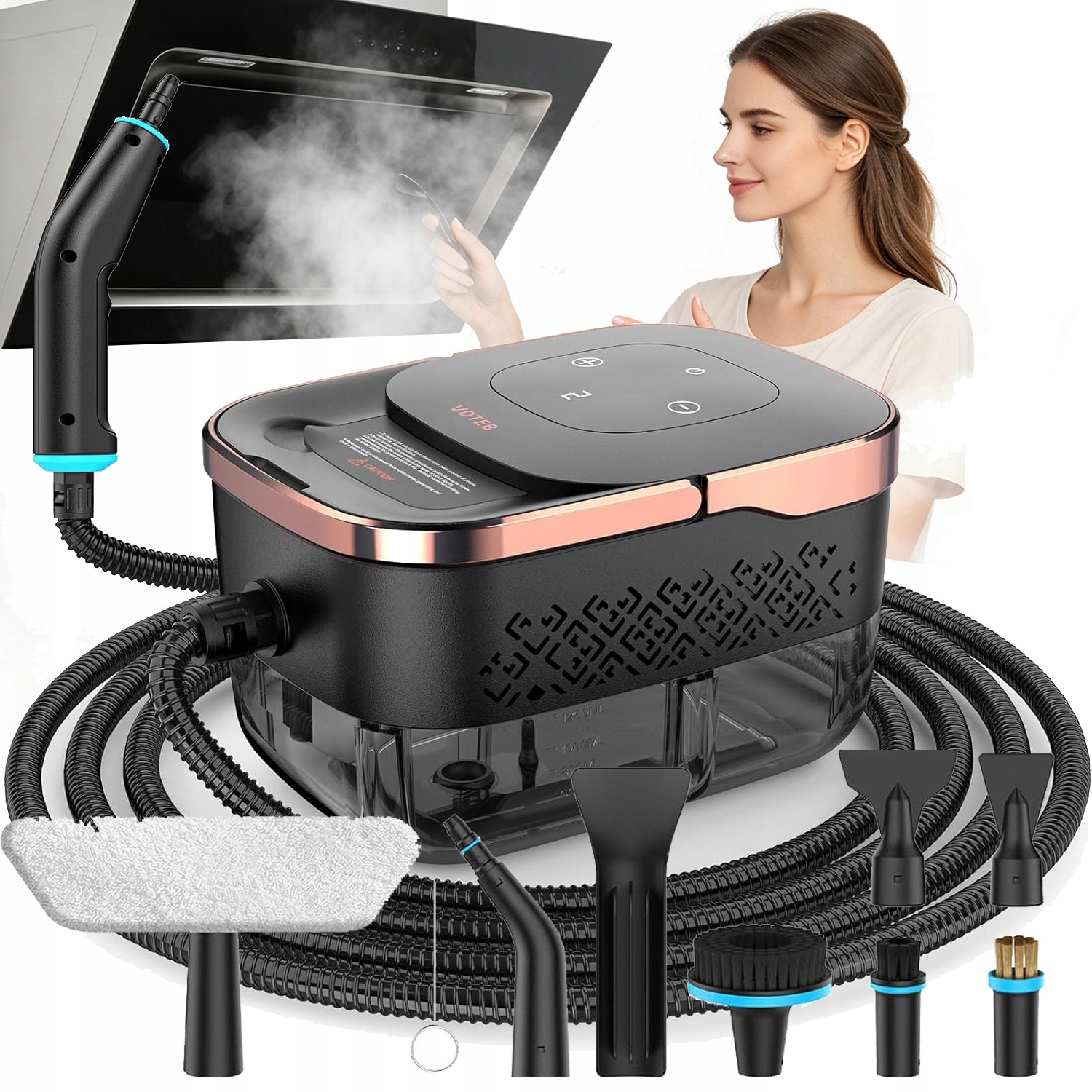 Parní Čistič Vysavač Parní Čistič 2500 W Univerzální