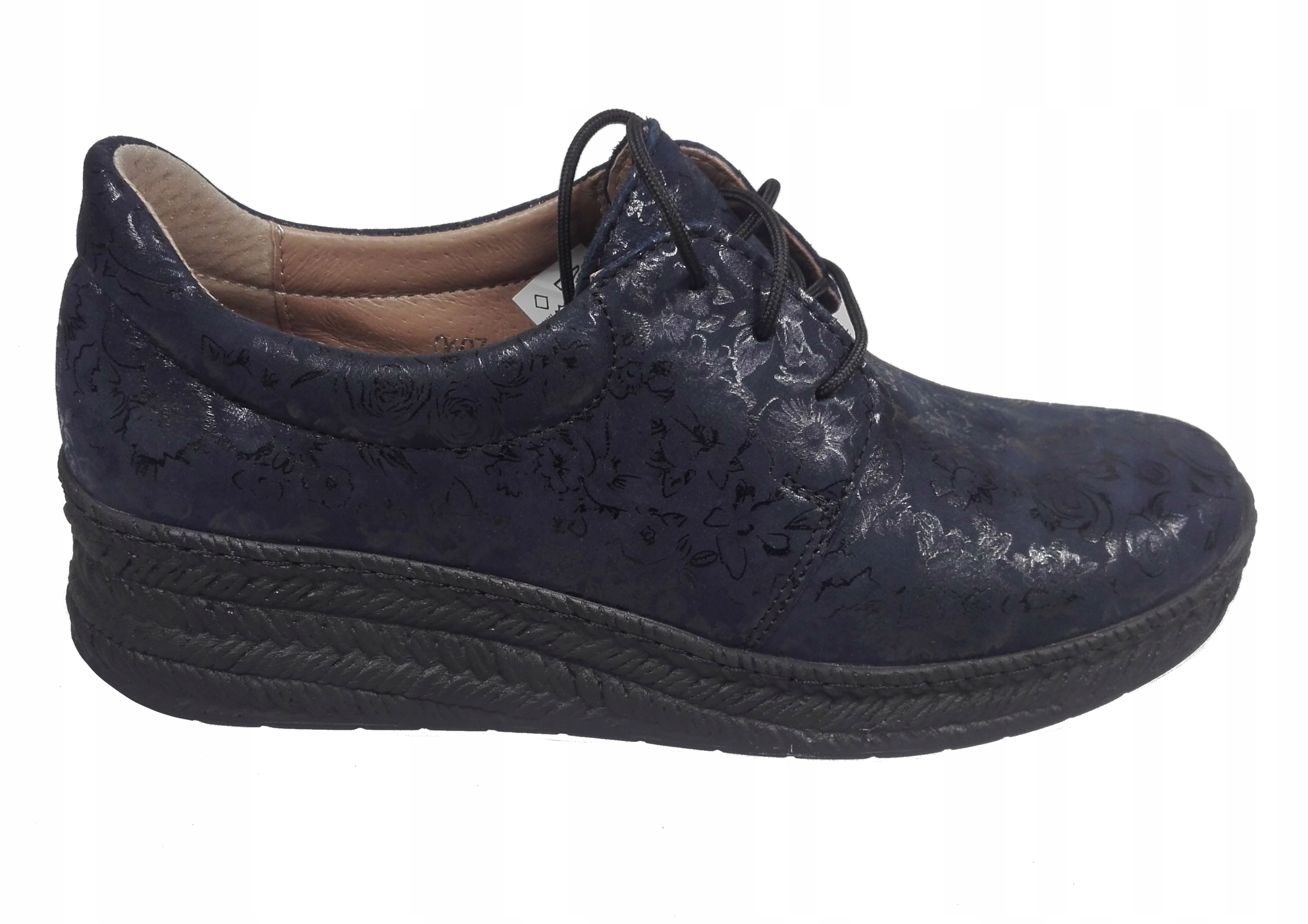 Wasak Dámské Polobotky 0607 Navy Flower r41