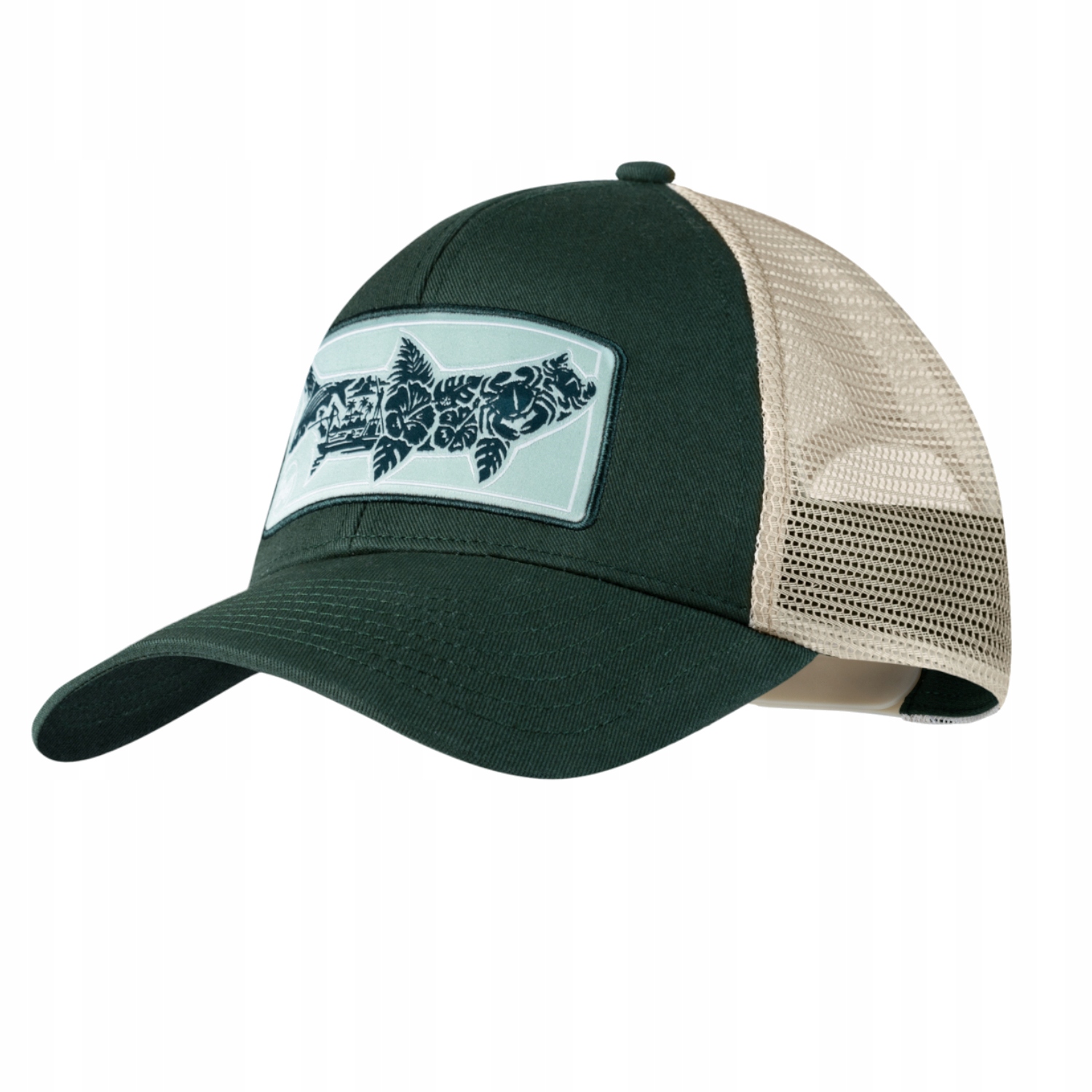 Buff Explore Trucker Cap (uni) Čepice s kšiltem Bavlna Zelená