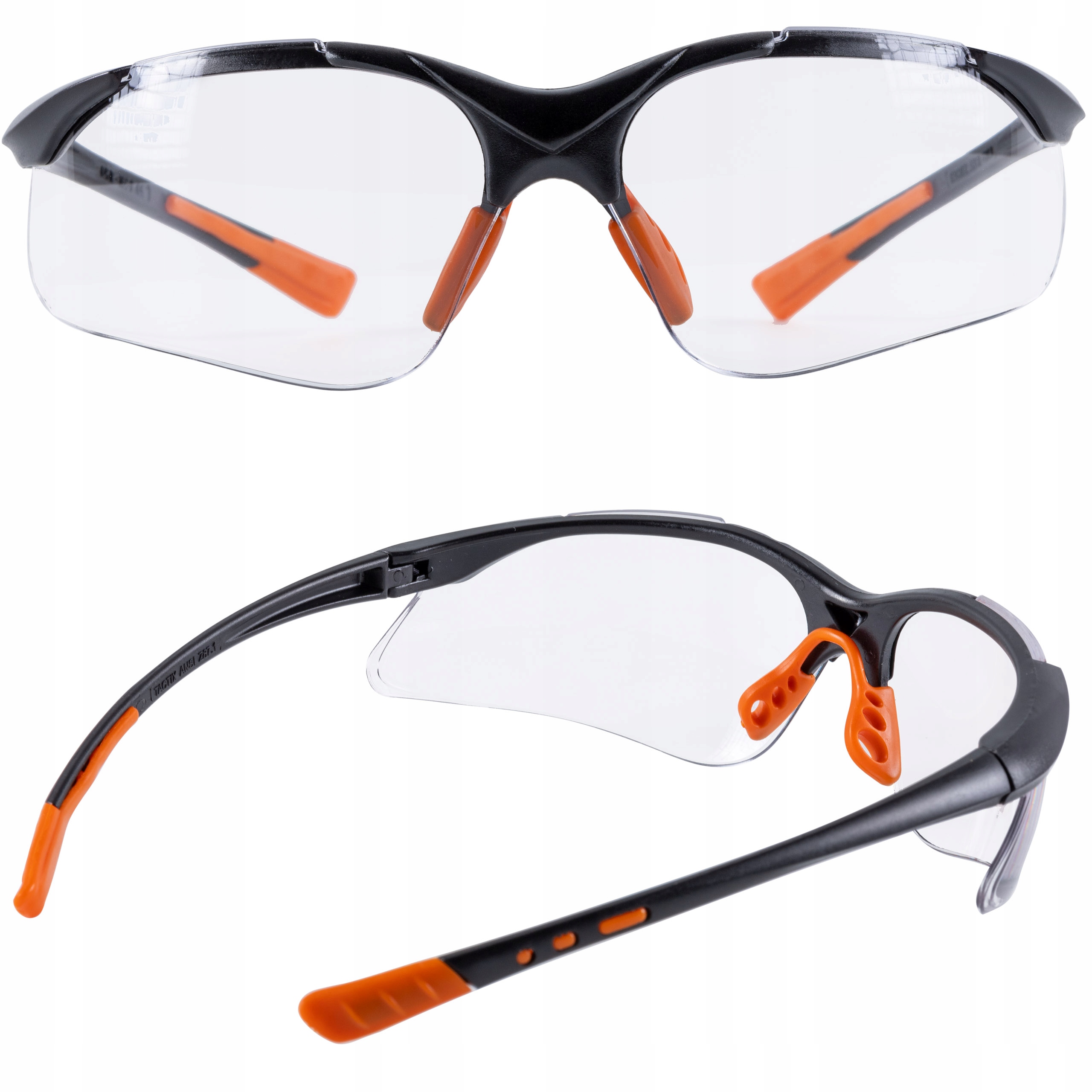 OKULARY OCHRONNE BEZBARWNE ROBOCZE BHP - TACTIX Kod producenta 480021