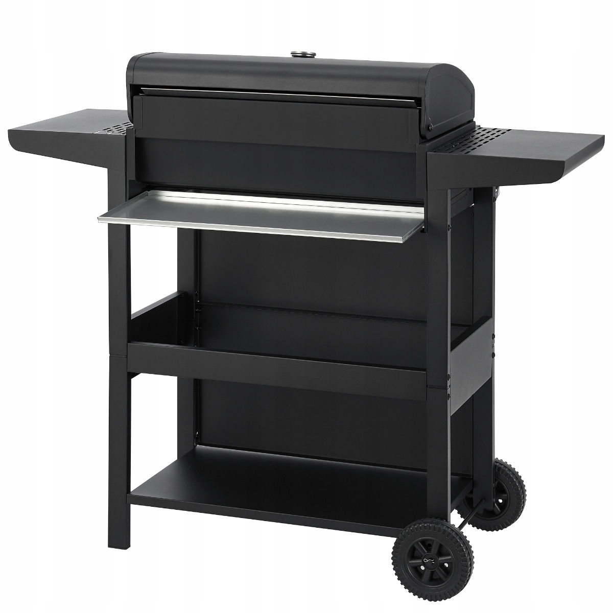 GRILL GAZOWY OGRODOWY LANDGRAF RUSZT MIEJSCE NA BUTLĘ TERMOMETR PÓŁKI Liczba palników 4