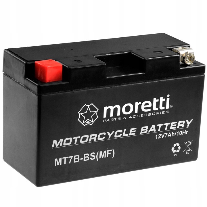 Akumulator 12V 6,5Ah MT7B-BS Gel Moretti