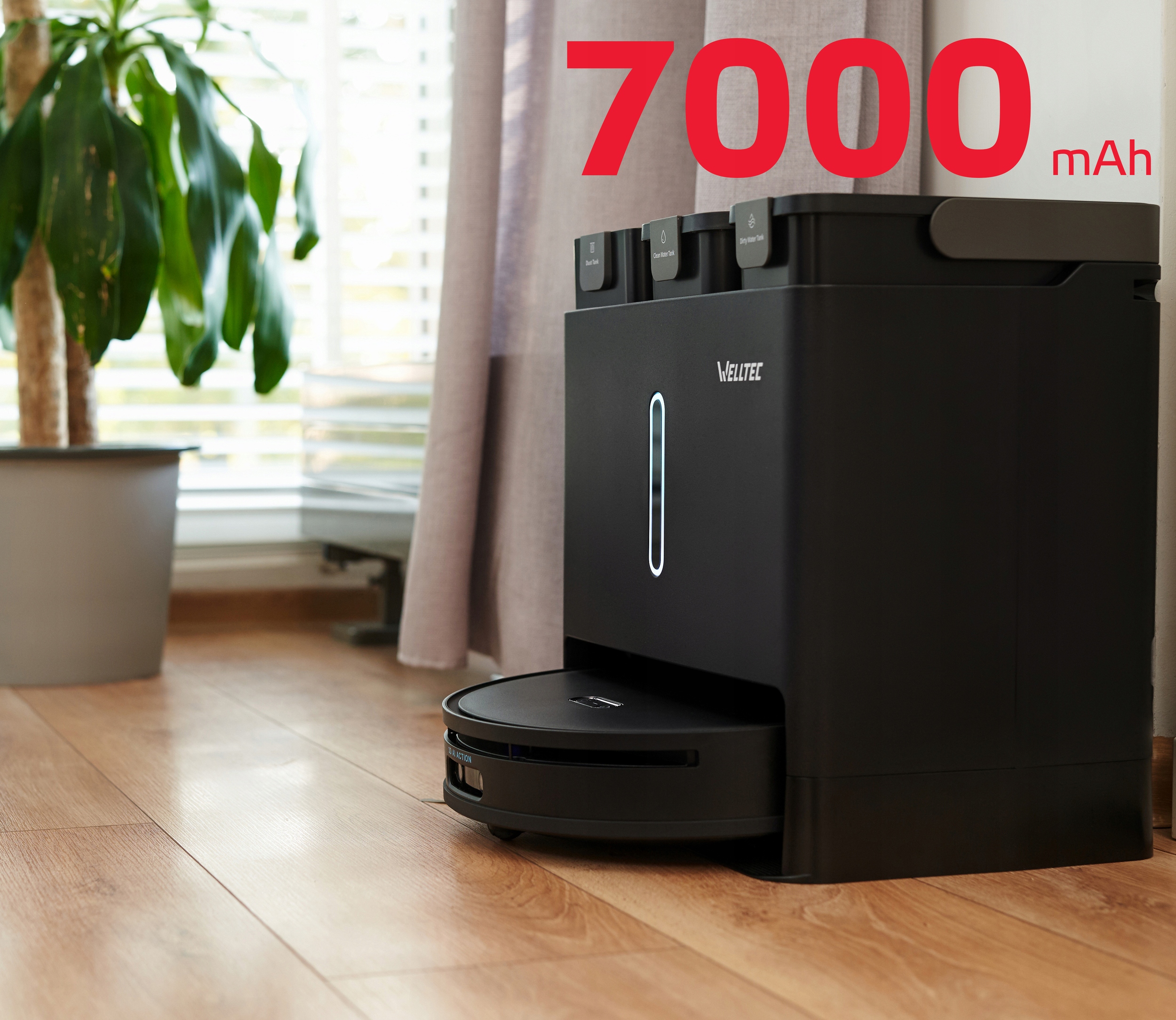 WELLTEC R10 ULTRA РОБОТ ДЛЯ ПРИБИРАННЯ + СТАНЦІЯ 8IN1 + АКСЕСУАРИ Бренд Welltec