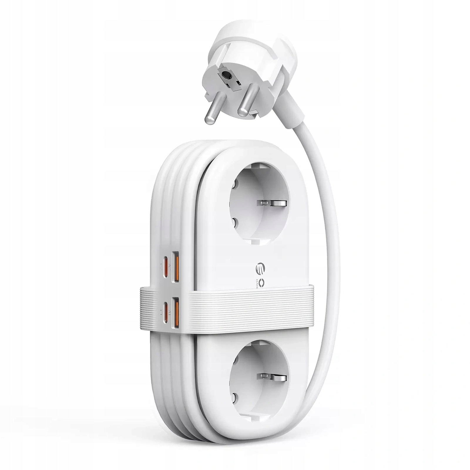 Zásuvková lišta 6v1 Ac Usb-a Usb-c GaN 65W bílá