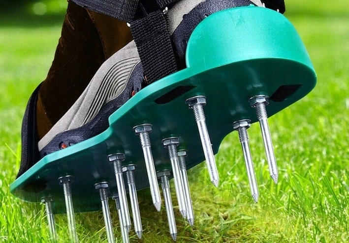 AERATOR OGRODOWY SANDAŁOWY BUTY Z KOLCAMI AERATOR