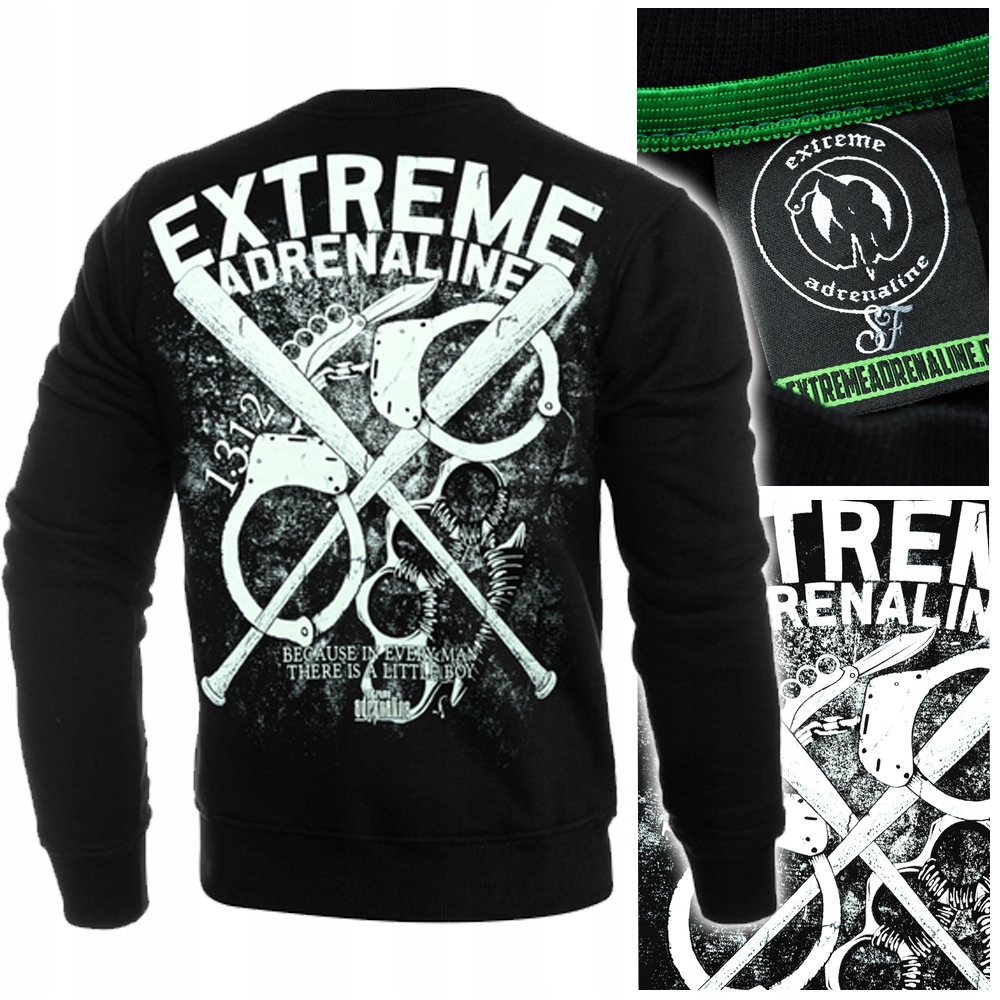

Bluza męska klasyczna prosta czarna Boy Toys r.XXL
