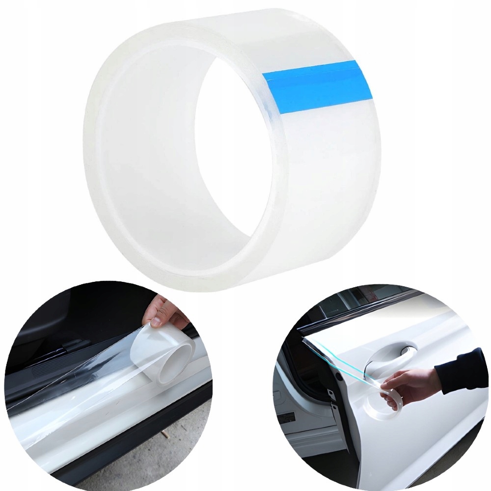 FOLIA TAŚMA OCHRONNA NA PROGI DRZWI SAMOPRZYLEPNA BEZBARWNA 5M X 70CM