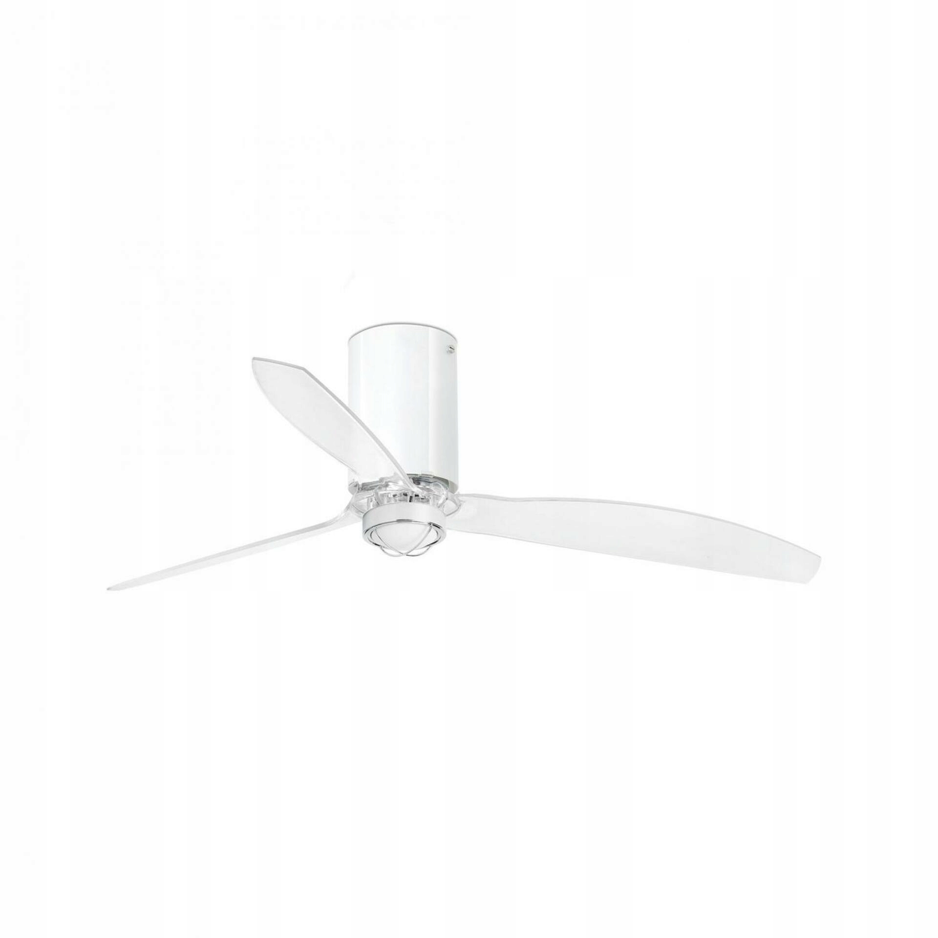 Stropný Led ventilátor Faro Mini Tube Fan M Led, biely/transparentný, DC mot