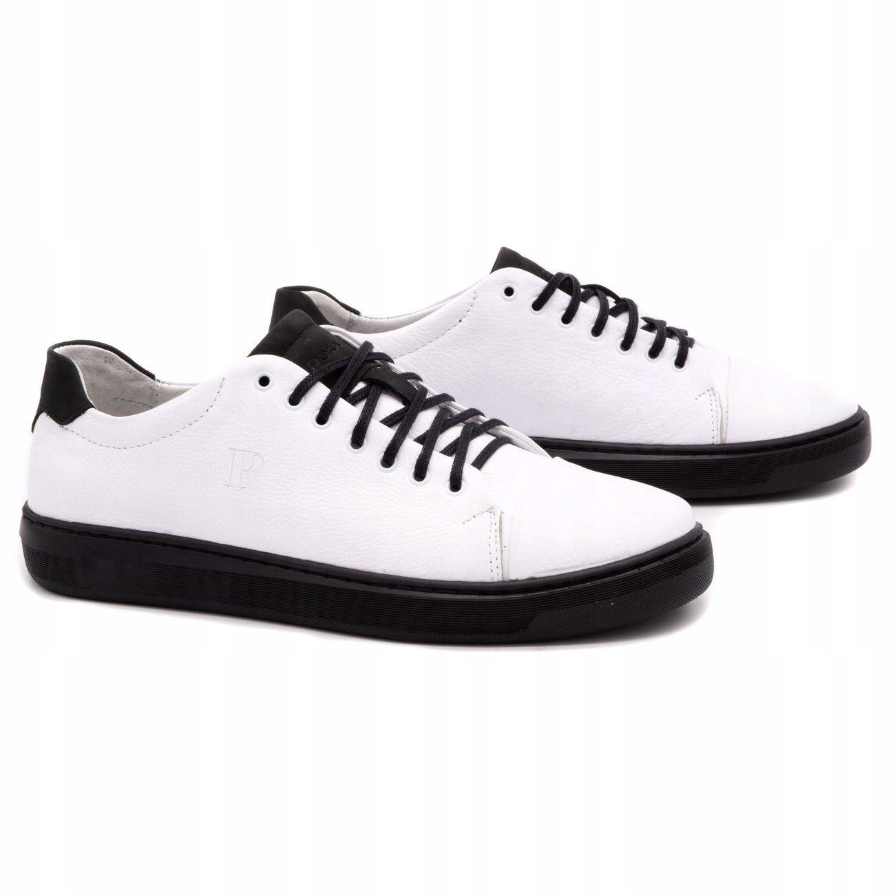 BUTY MĘSKIE CASUAL SKÓRA POLSKIE 2109C BIAŁE 44 Rozmiar 44