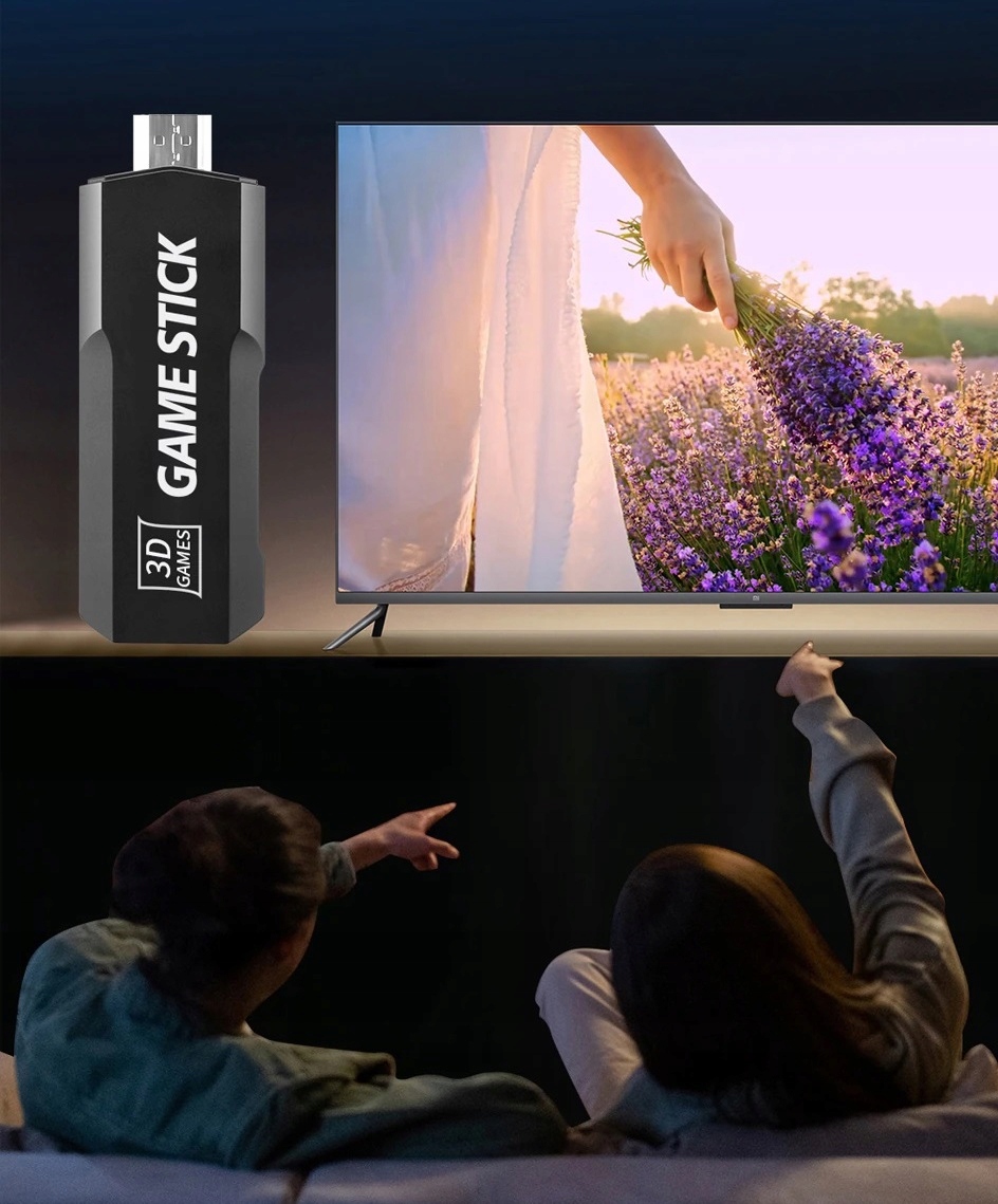 KONSOLA RETRO TV GRA TELEWIZYJNA EMULATOR 2 BEZPRZEWODOWE PADY HDMI 64GB Model GD10