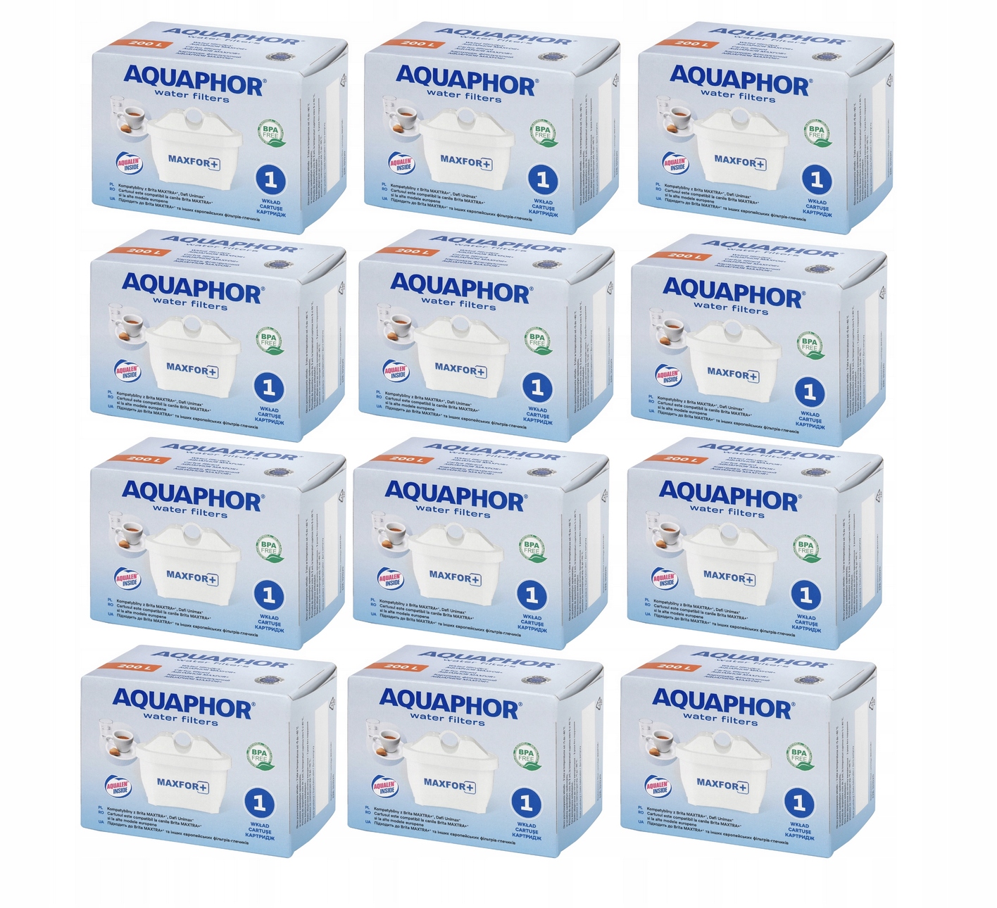 Filtr do wody twardej Aquaphor Maxfor+ wkład wymienny do dzbanka 12 szt.