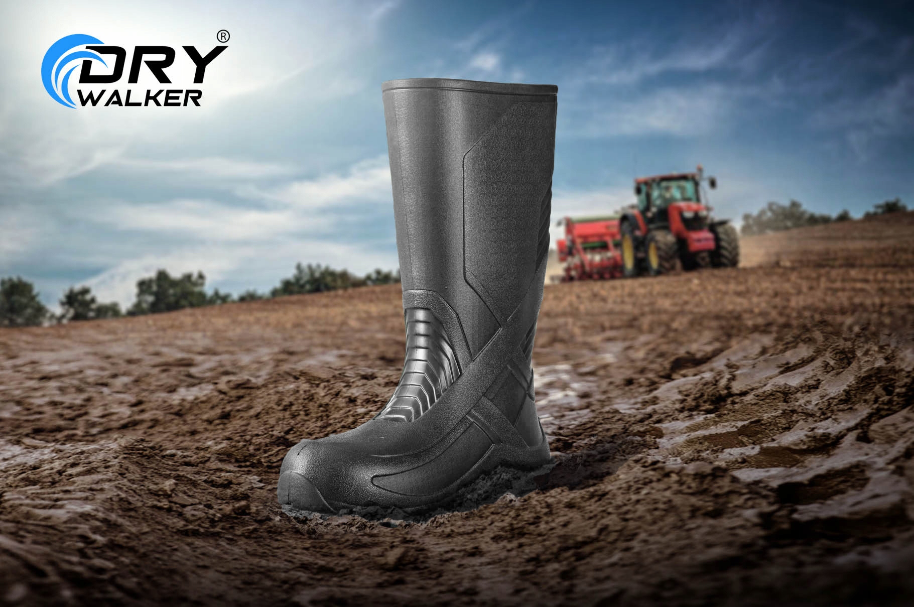 Kalosze Ocieplane Ciepłe EVA Piankowe Lekkie Ultra Rozmiar 44