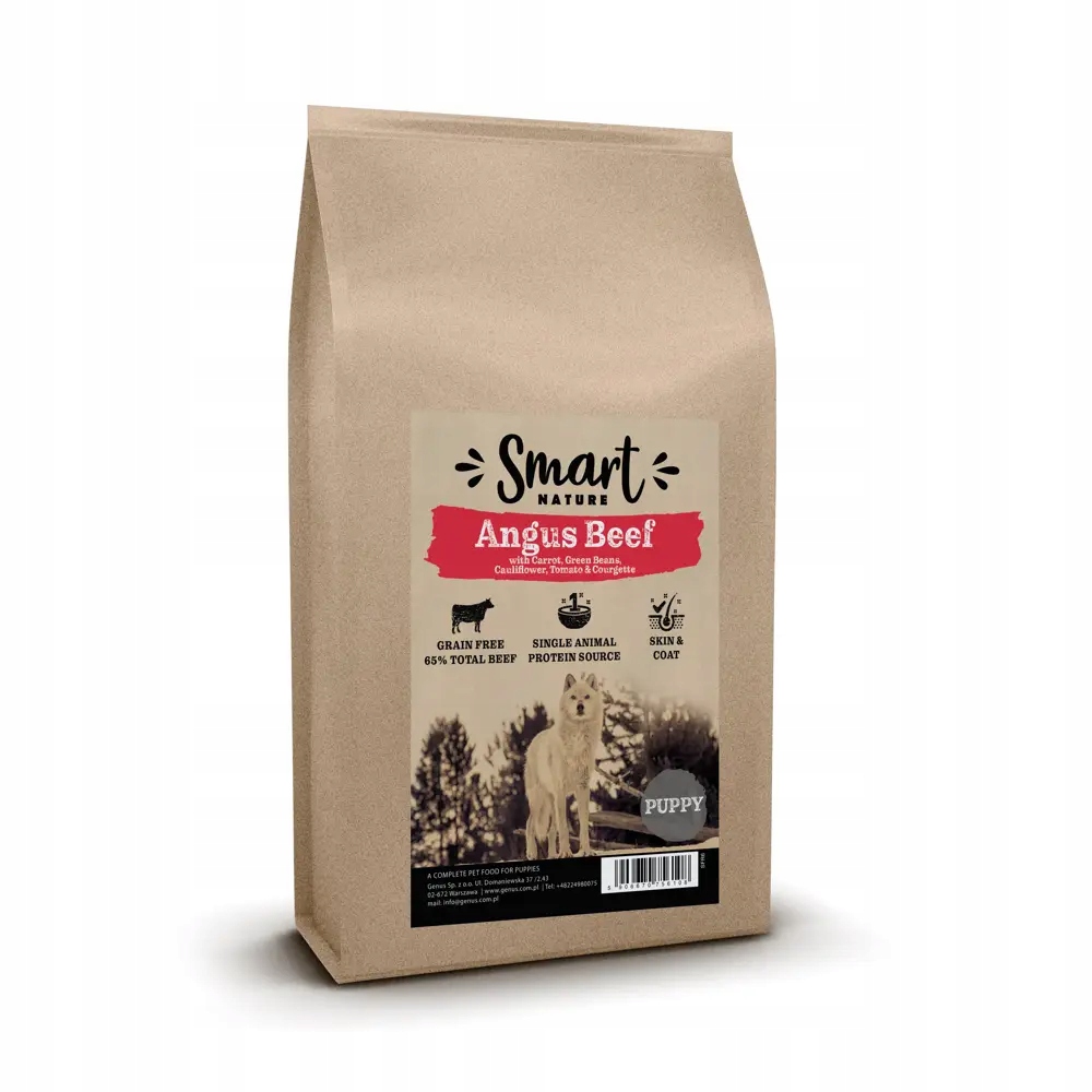 Smart Nature Hovězí maso 2 kg Suché krmivo bez obilovin bez kuřecího masa pro psy