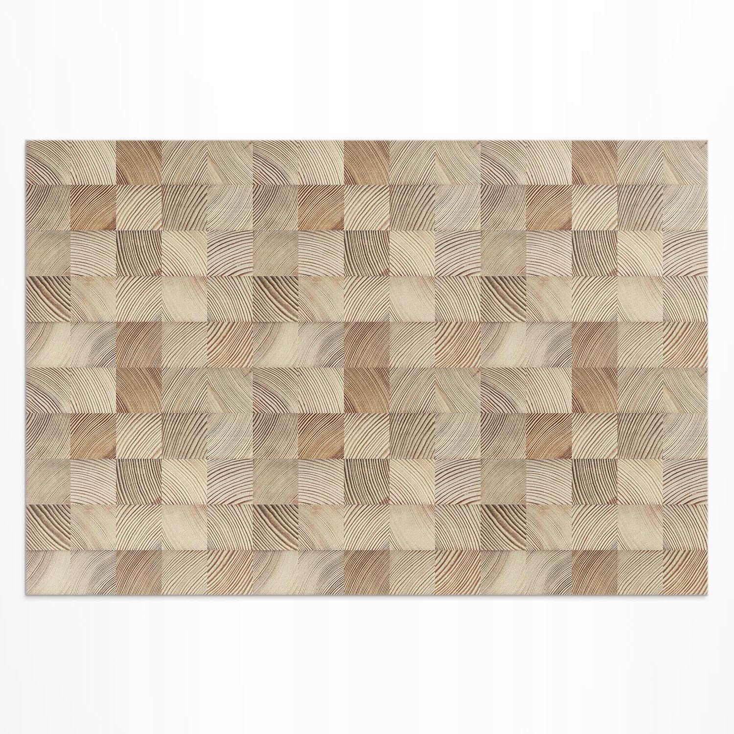 Vonkajší koberec Vinylový Drevené štvorce mozaika stromov 120x80 cm
