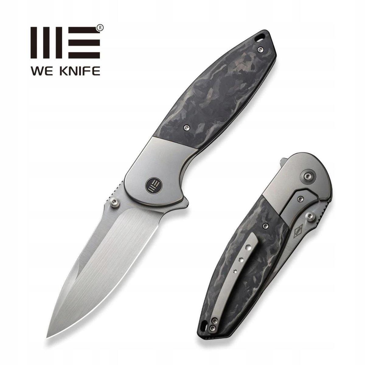Zavírací Nůž We Knife Nitro Og Gray Titan/Marmor Carbon (WE23035-1)