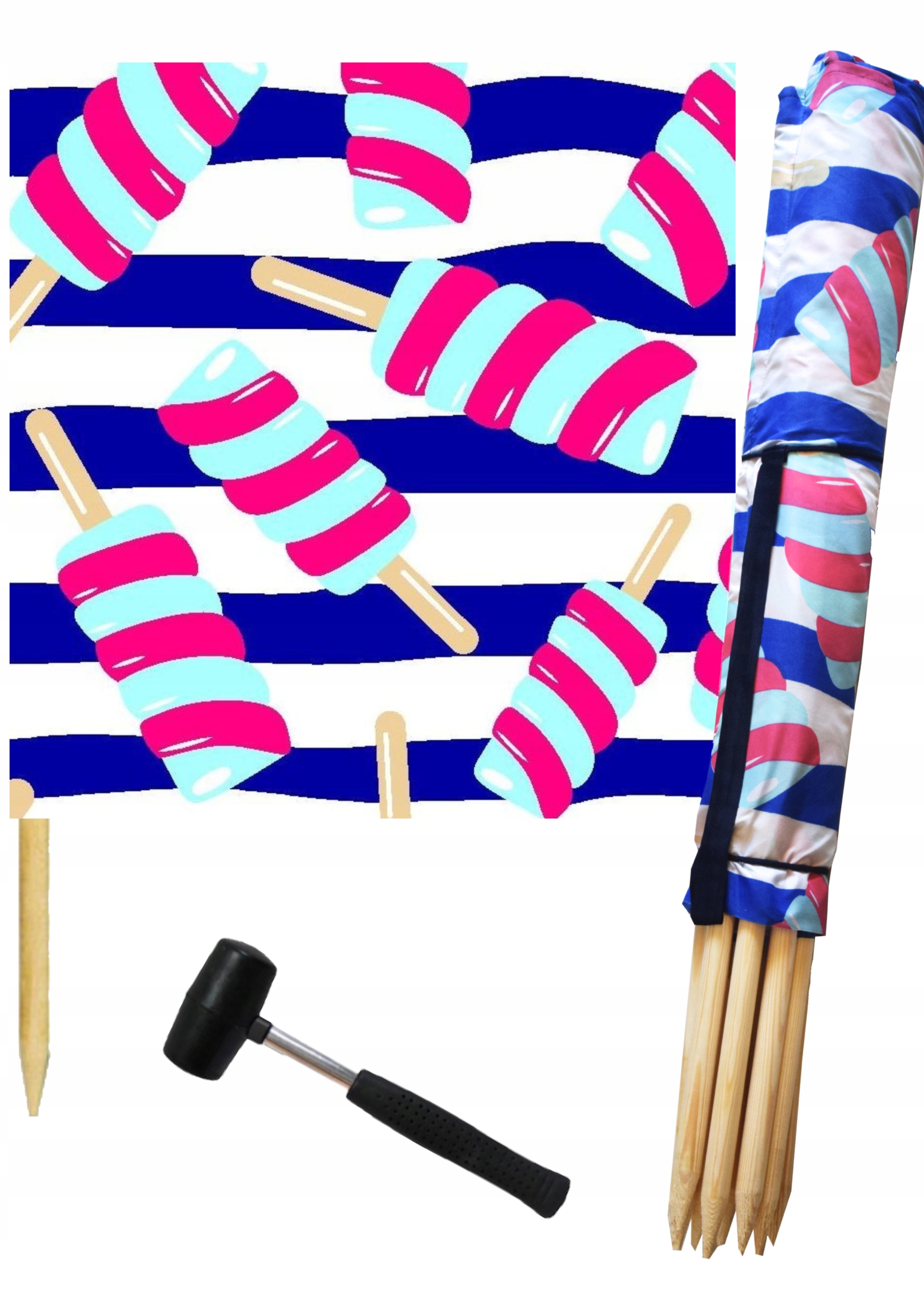 Paraván 12 M Zmrzlina Tlusté Kladivo, Silný, Na Pláž Výrobce