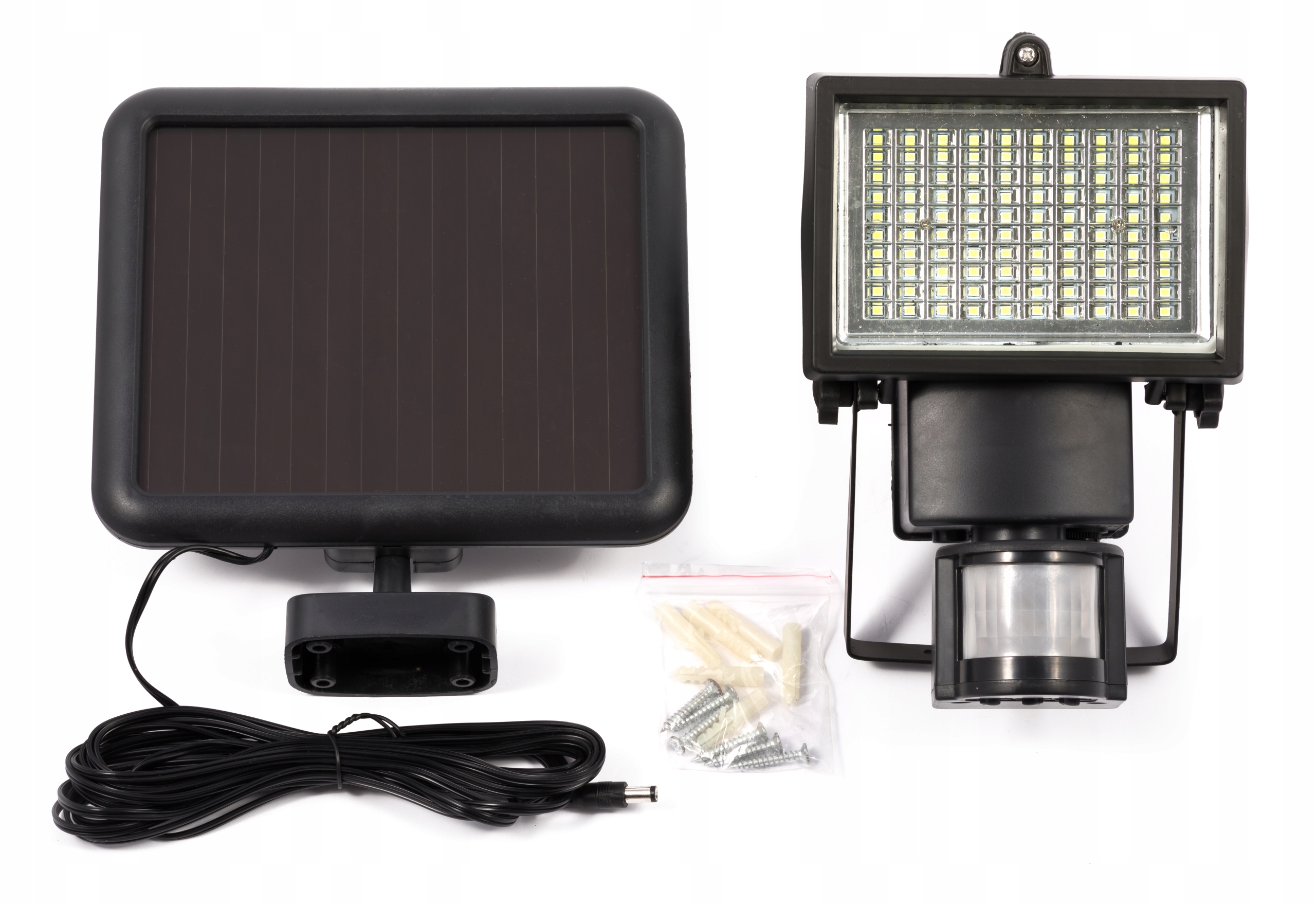 LAMPA SOLARNA 100 LED CZUJNIK RUCH ZMIERZCH HALOGEN NAŚWIETLACZ Stan opakowania oryginalne