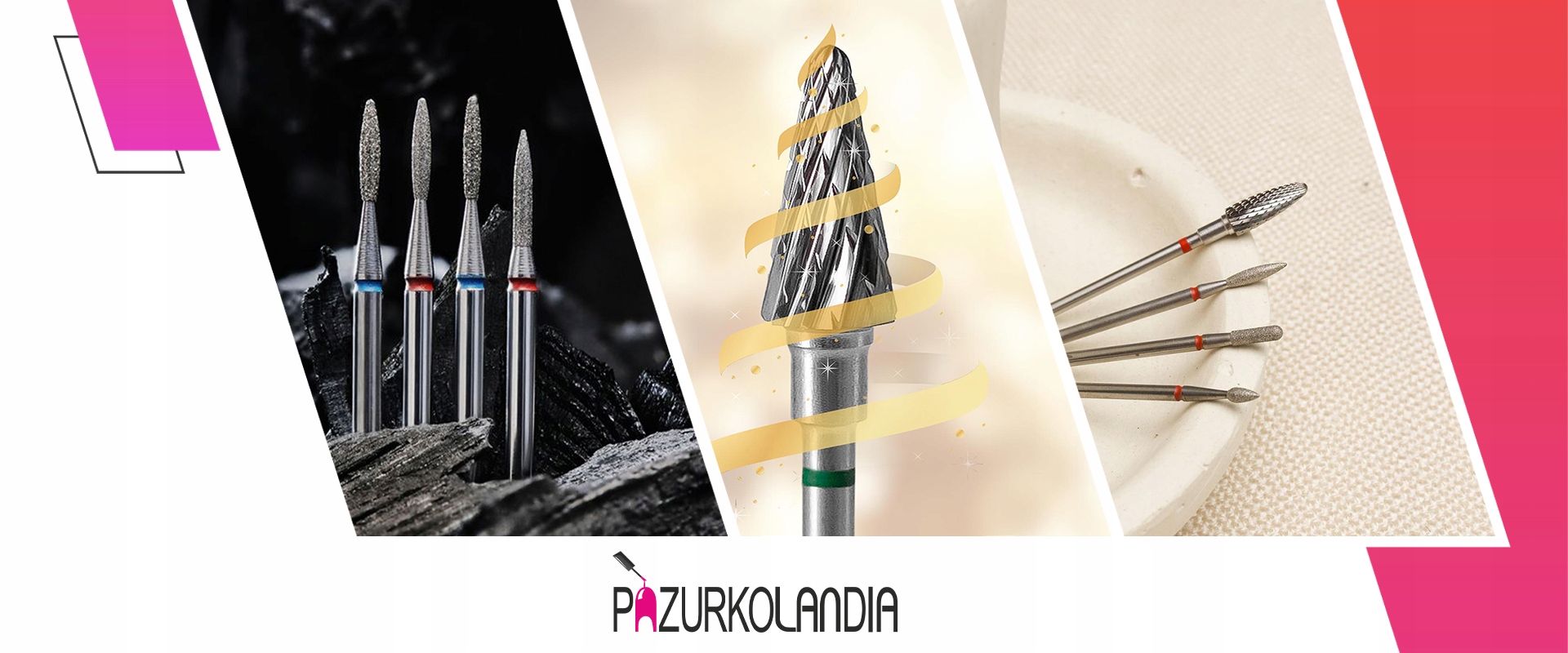 Staleks FREZ DIAMENTOWY delikatny łezka DO SKÓREK Kolor czerwony