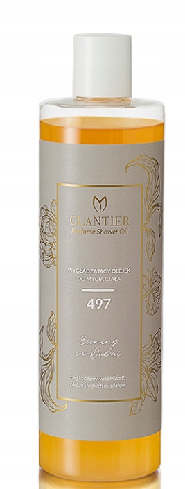 GLANTIER 497 (+GRATIS) WYGŁADZAJĄCY OLEJEK DO MYCIA CIAŁA 400 ml