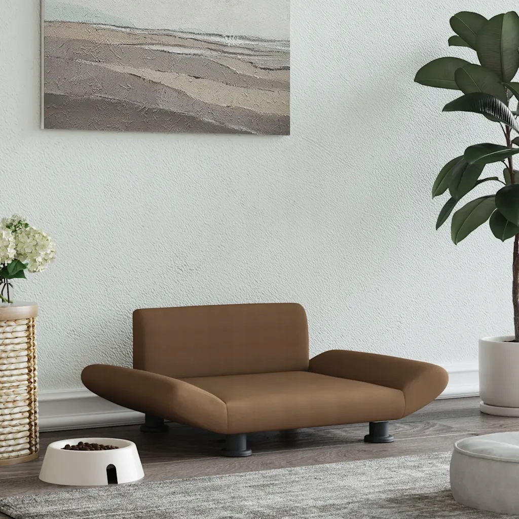 Levně Pelíšek pro psy hnědý 70 x 45 x 28 cm textil Hnědá 171998