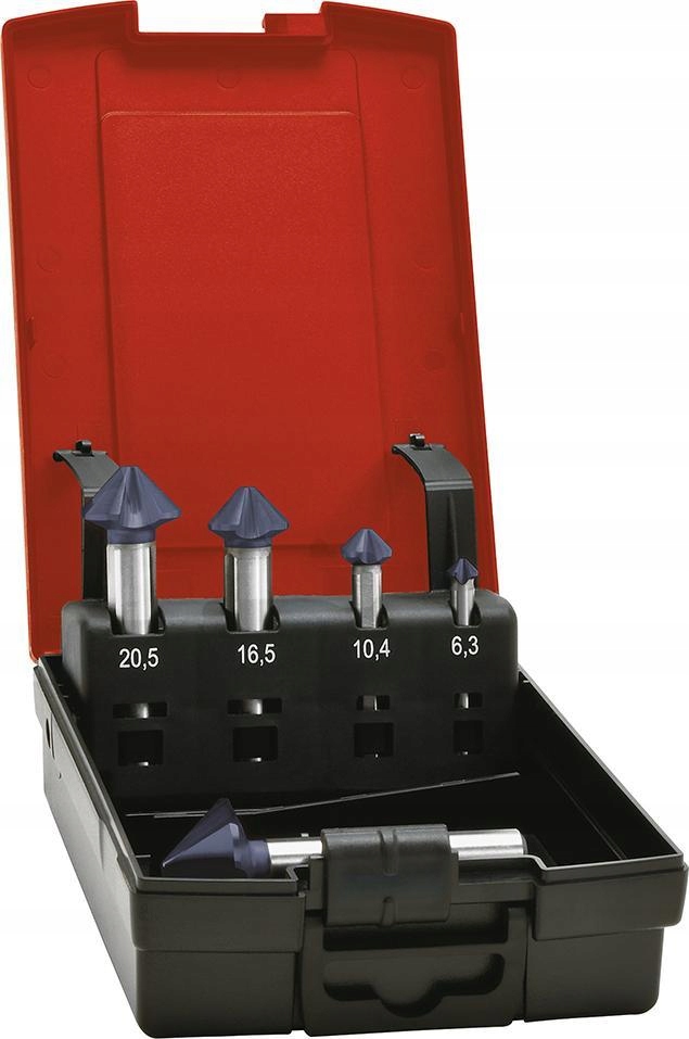 Kónický záhlubník DIN335C sada DIN335C 90 stupňů 6,3-25,0 mm TiAlN s 3/4