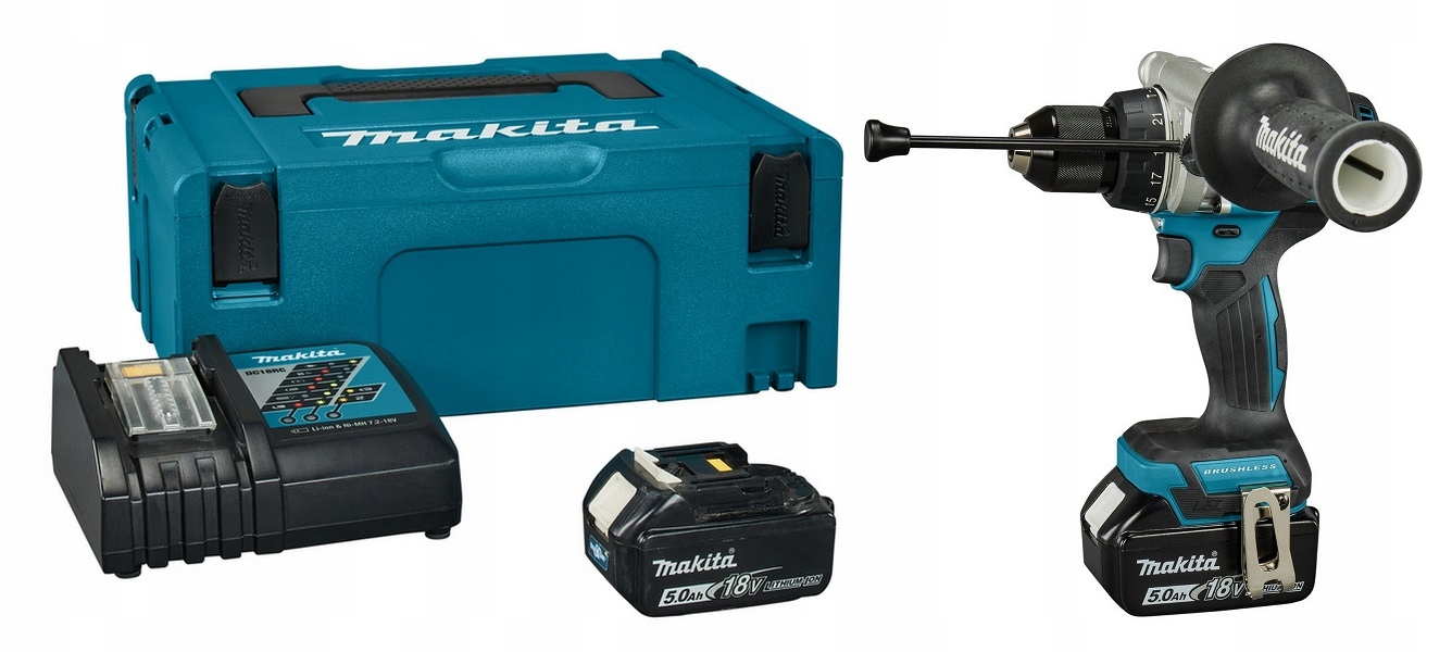 Makita DDF492RTJ Wiertarko-Wkrętarka 18V Lxt 130Nm 2X 5AH DDF492