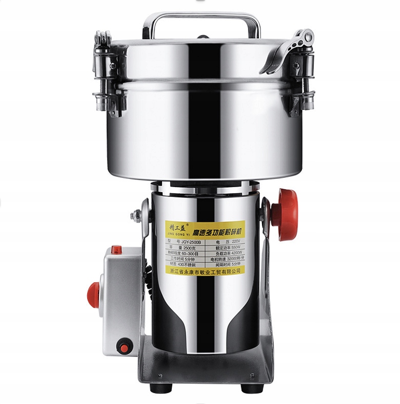 Elektrický Mlýnek Na Koření, Kávu, Mouku A Bylinky, Stříbrné Čepele