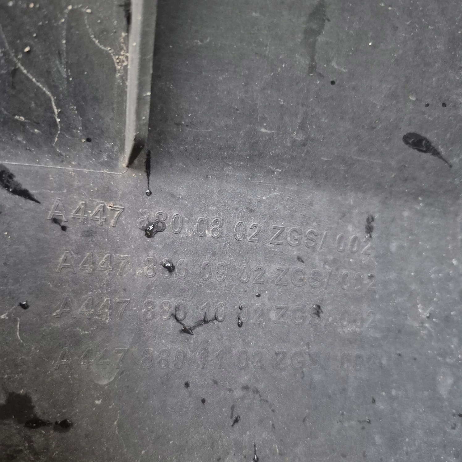 MERCEDES VITO W447 LIFT 19- bumper front front PDC A4478803601