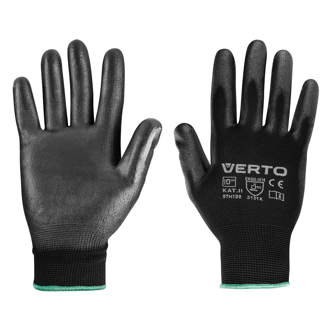 

Rękawice ogrodowe pokryte Pu 10" Verto