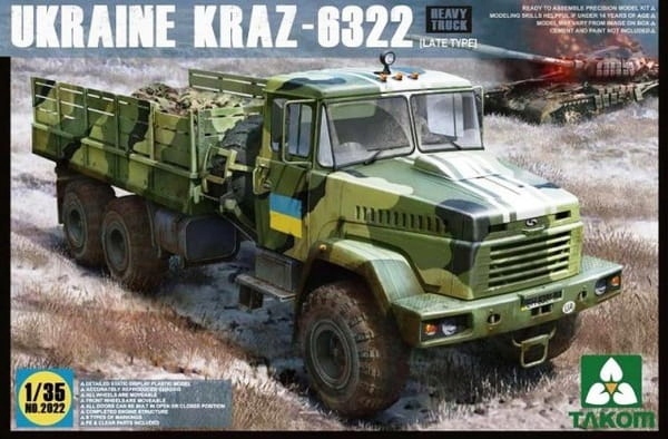 Ukraine KRAZ-6322 1:35 Takom 2022