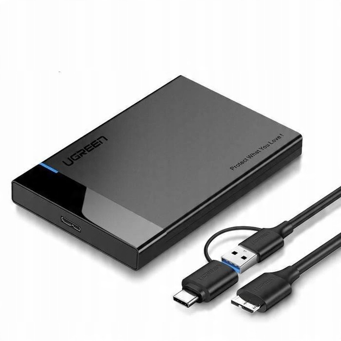 

Obudowa dysku 2,5" Ugreen Usb+usb-c do micro