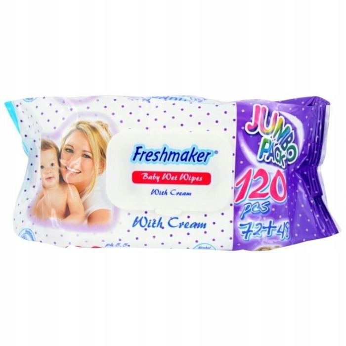 

Freshmaker Jumbo Premium Chusteczki Nawilżane 120