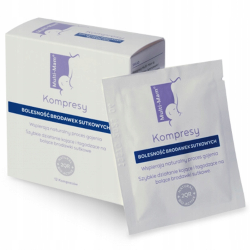 MULTI-MAM KOMPRESY ŻELOWE NA BOLĄCE BRODAWKI 12szt