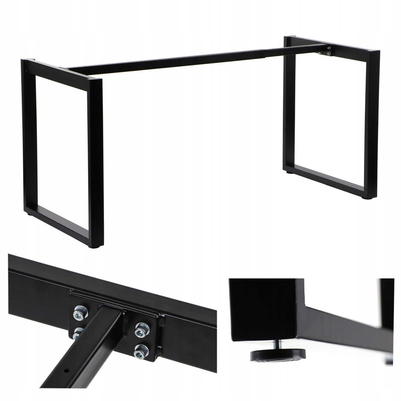 STELAŻ DO STOŁU REGULOWANY, NY-131A/60 CZARNY