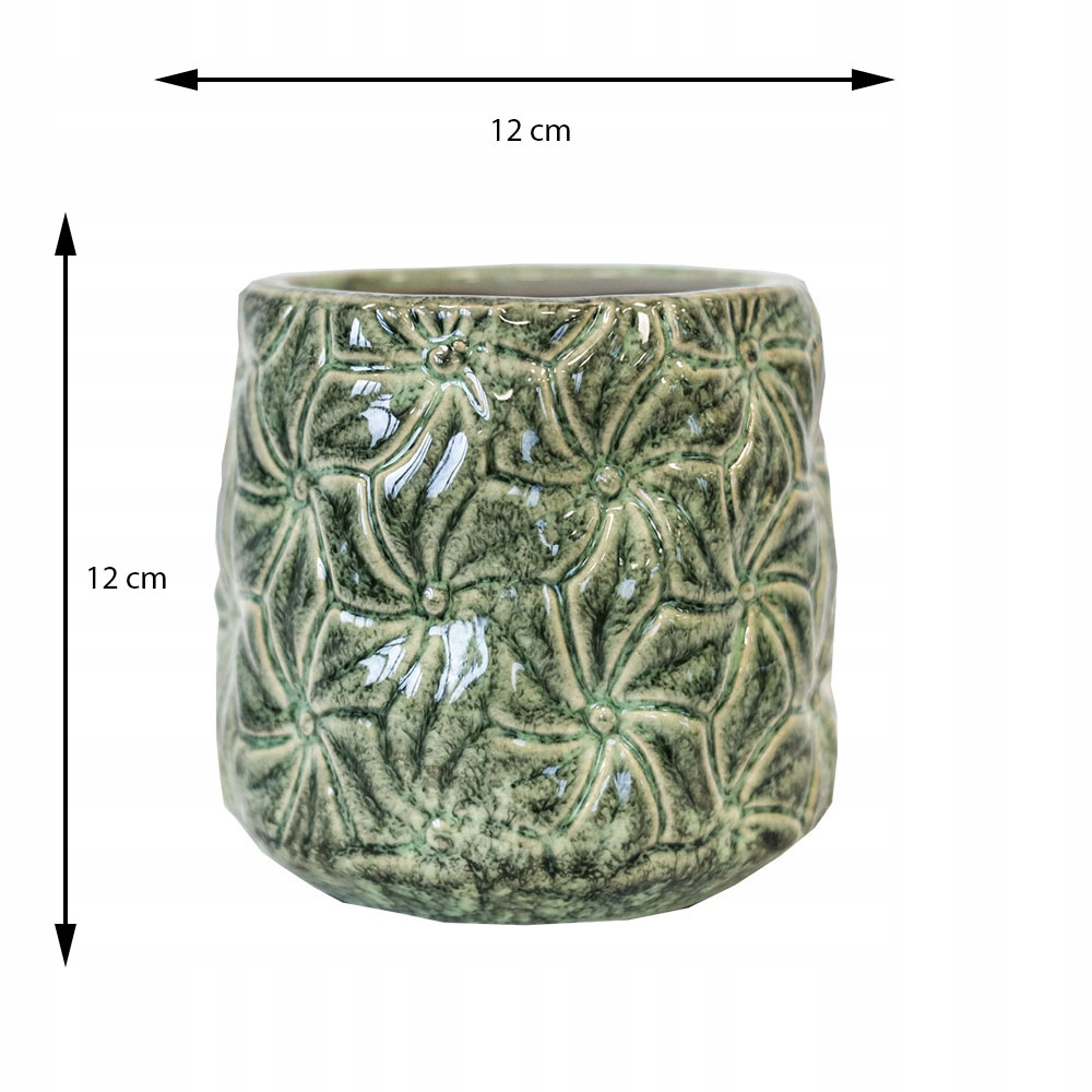 Osłonka ceramiczna IVY S 12×12cm Wysokość produktu 12.5 cm
