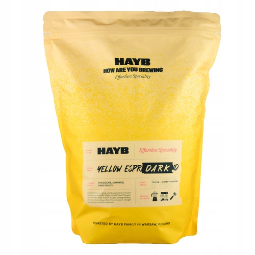 Levně káva zrnková Hayb Yellow Dark Roast Espresso 1 kg