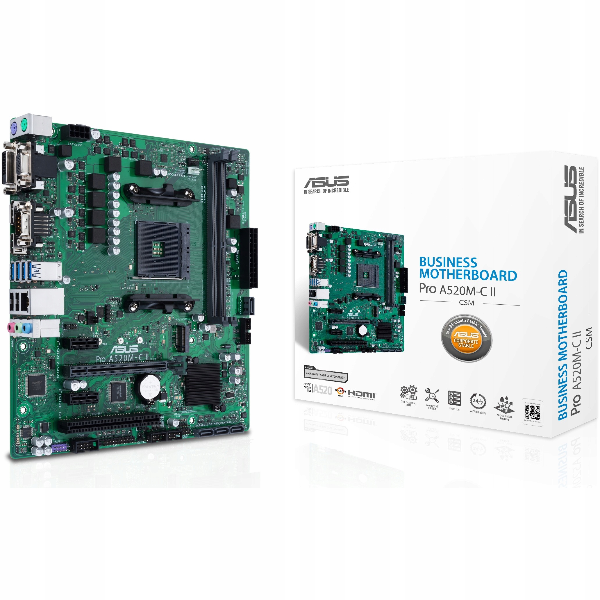 Základná doska Micro Atx Asus Pro A520M-C II